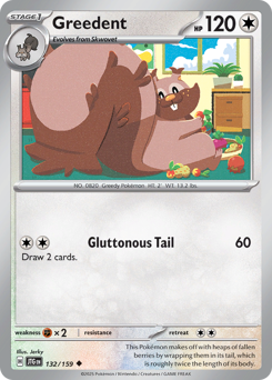 Pokemon Journey Together Greedent - 132