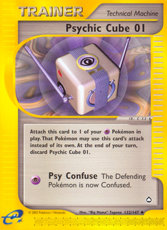 Pokemon Aquapolis Psychic Cube 01 - 132
