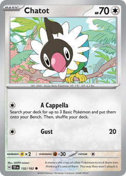 Pokemon Temporal Forces Chatot - 132