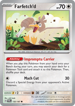 Pokemon Twilight Masquerade Farfetch'd - 132
