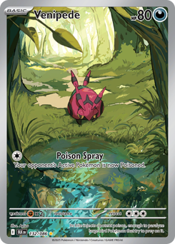 Pokemon Black Bolt Venipede - 132