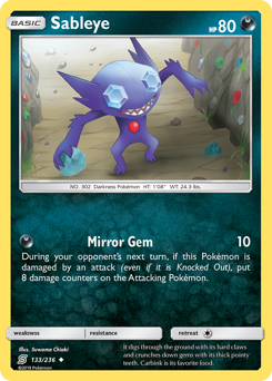 Pokemon Unified Minds Sableye - 133