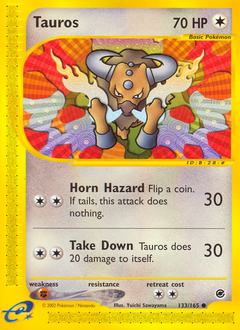Pokemon Expedition Base Set Tauros - 133