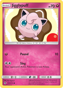 Pokemon Lost Thunder Jigglypuff - 133