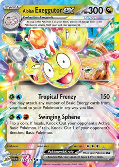Pokemon Surging Sparks Alolan Exeggutor ex - 133