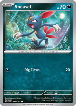 Pokemon Paldea Evolved Sneasel - 133