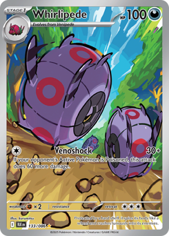 Pokemon Black Bolt Whirlipede - 133