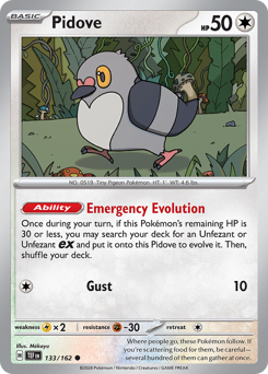 Pokemon Temporal Forces Pidove - 133