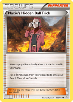 Pokemon Primal Clash Maxie's Hidden Ball Trick - 133