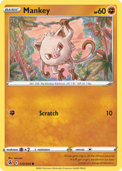 Pokemon Fusion Strike Mankey - 133