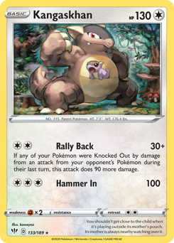 Pokemon Darkness Ablaze Kangaskhan - 133