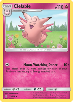 Pokemon Unbroken Bonds Clefable - 133