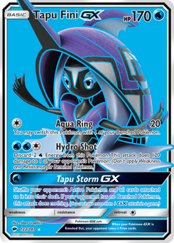 Pokemon Burning Shadows Tapu Fini-GX - 133