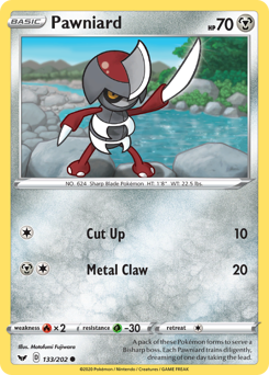 Pokemon Sword & Shield Pawniard - 133