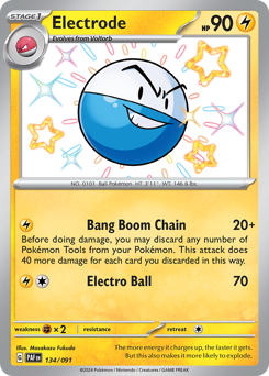 Pokemon Paldean Fates Electrode - 134