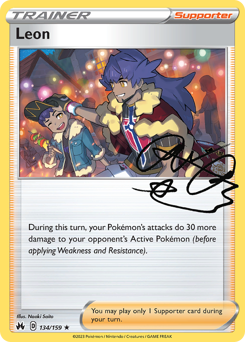 Pokemon Crown Zenith Leon - 134