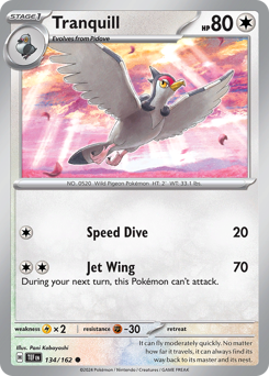 Pokemon Temporal Forces Tranquill - 134
