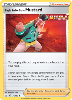 Pokemon Battle Styles Single Strike Style Mustard - 134