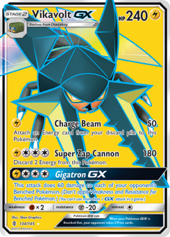 Pokemon Guardians Rising Vikavolt-GX - 134