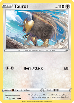 Pokemon Darkness Ablaze Tauros - 134