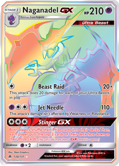Pokemon Forbidden Light Naganadel-GX - 134