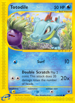 Pokemon Expedition Base Set Totodile - 134