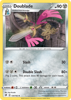 Pokemon Rebel Clash Doublade - 134