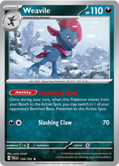 Pokemon Paldea Evolved Weavile - 134
