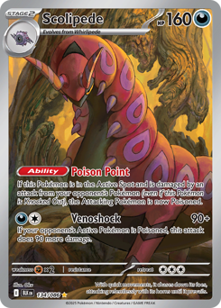 Pokemon Black Bolt Scolipede - 134