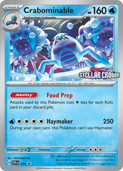 Pokemon Scarlet & Violet Black Star Promos Crabominable - 134