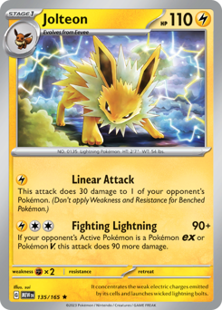 Pokemon 151 Jolteon - 135