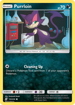 Pokemon Unified Minds Purrloin - 135