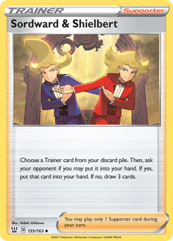 Pokemon Battle Styles Sordward & Shielbert - 135