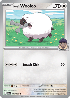 Pokemon Journey Together Hop's Wooloo - 135
