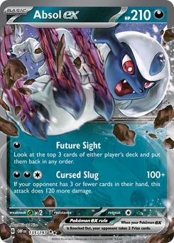 Pokemon Obsidian Flames Absol ex - 135