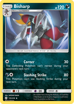 Pokemon Cosmic Eclipse Bisharp - 135