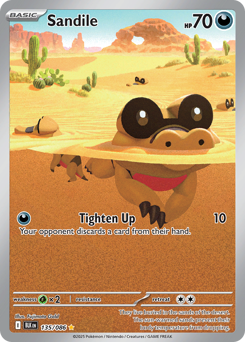Pokemon Black Bolt Sandile - 135