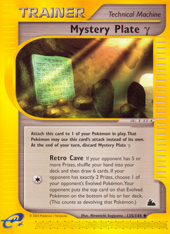 Pokemon Skyridge Mystery Plate γ - 135