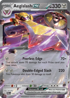 Pokemon Paradox Rift Aegislash ex - 135