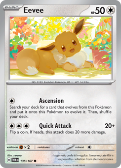 Pokemon Twilight Masquerade Eevee - 135