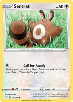 Pokemon Darkness Ablaze Sentret - 135