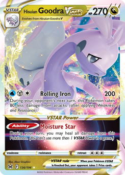 Pokemon Lost Origin Hisuian Goodra VSTAR - 136