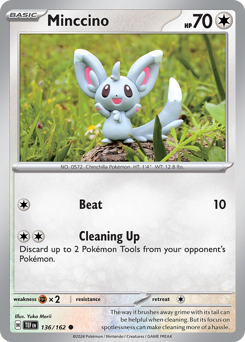 Pokemon Temporal Forces Minccino - 136