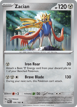 Pokemon Paradox Rift Zacian - 136