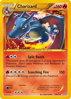 Pokemon Plasma Storm Charizard - 136