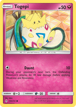 Pokemon Unbroken Bonds Togepi - 136