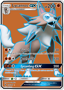 Pokemon Burning Shadows Lycanroc-GX - 136