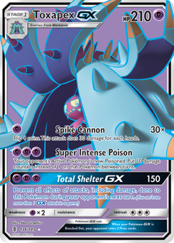 Pokemon Guardians Rising Toxapex-GX - 136
