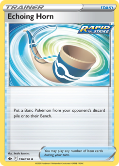 Pokemon Chilling Reign Echoing Horn - 136
