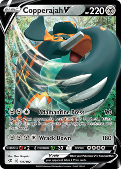 Pokemon Rebel Clash Copperajah V - 136